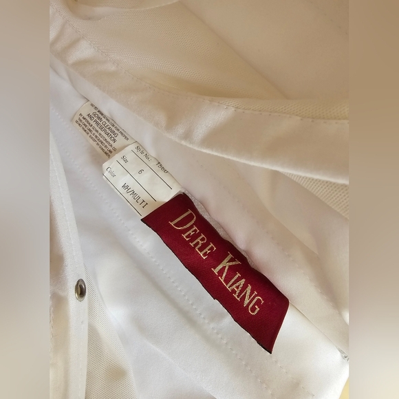 Dere Kiang Wedding Dress Ivory With Pink Roses Small - Picture 8 of 8